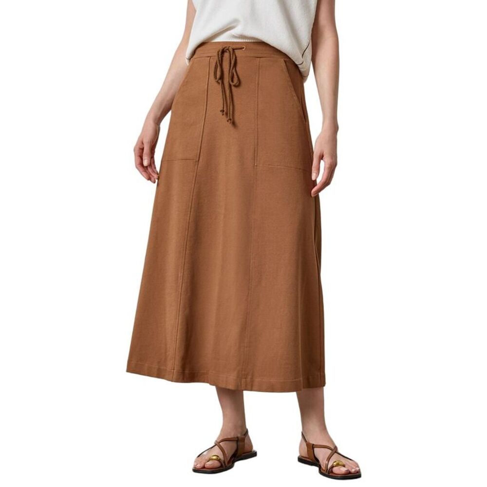 Lilla P Womens  Drawcord Paneled Skirt